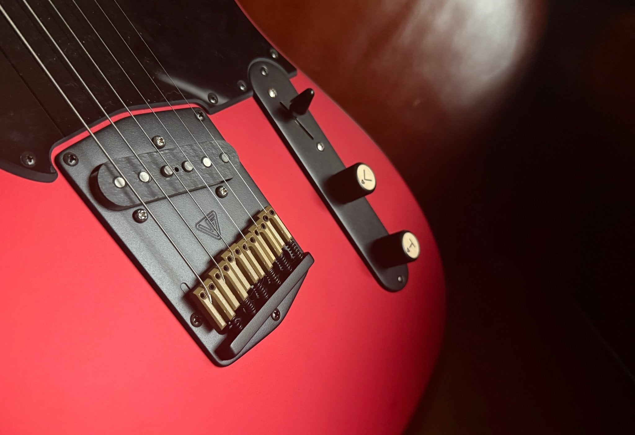 Valiant Titan Ruby Satin Electric Guitar With Stainless Steel Frets Upgrade - Richards Guitars Of Stratford Upon Avon