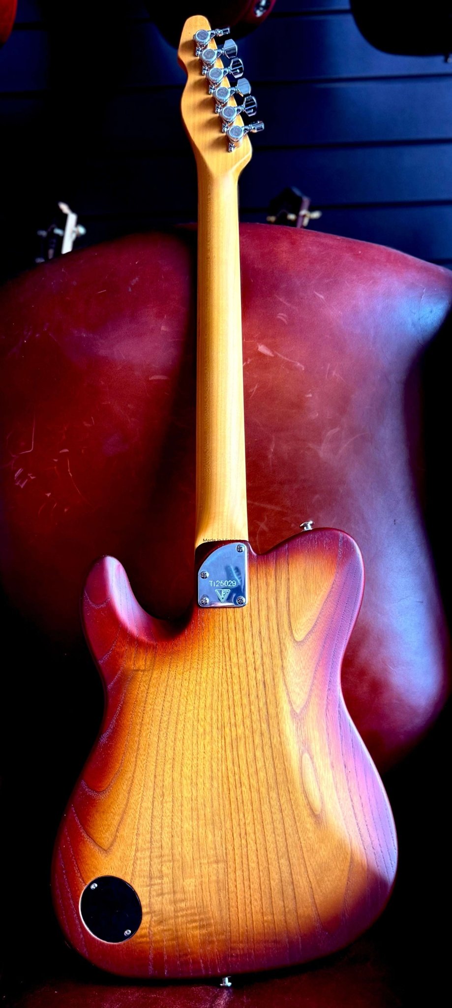 Valiant Titan Sunburst With Stainless Steel Frets Upgrade - Richards Guitars Of Stratford Upon Avon