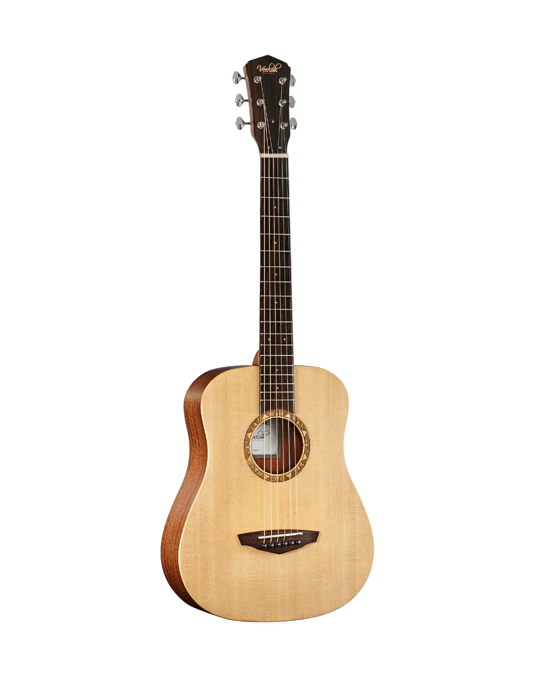 Veelah Togo Solid Top Spruce Acoustic Travel Guitar w/ Gig Bag - Richards Guitars Of Stratford Upon Avon
