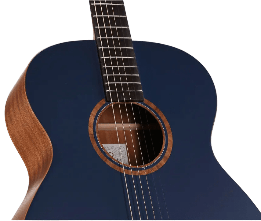 Veelah V1 OM Solid Top Navy Spruce w/ Gig Bag - Richards Guitars Of Stratford Upon Avon