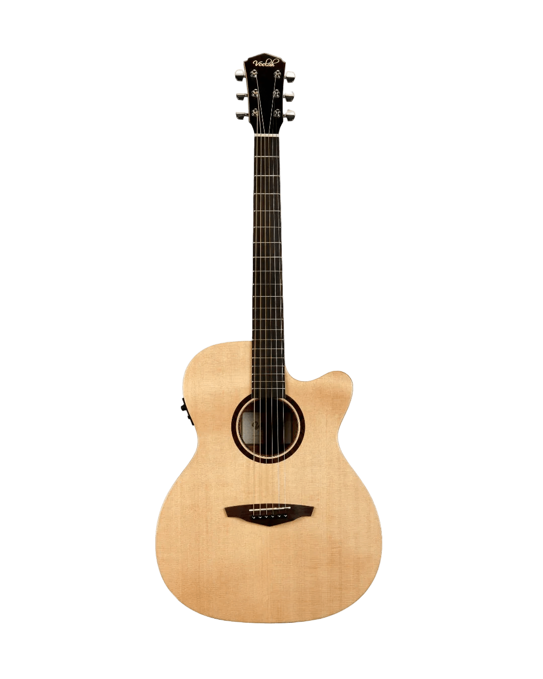 Veelah V1 OMC Solid Top Spruce Electro Acoustic Guitar w/ Gig Bag - Richards Guitars Of Stratford Upon Avon