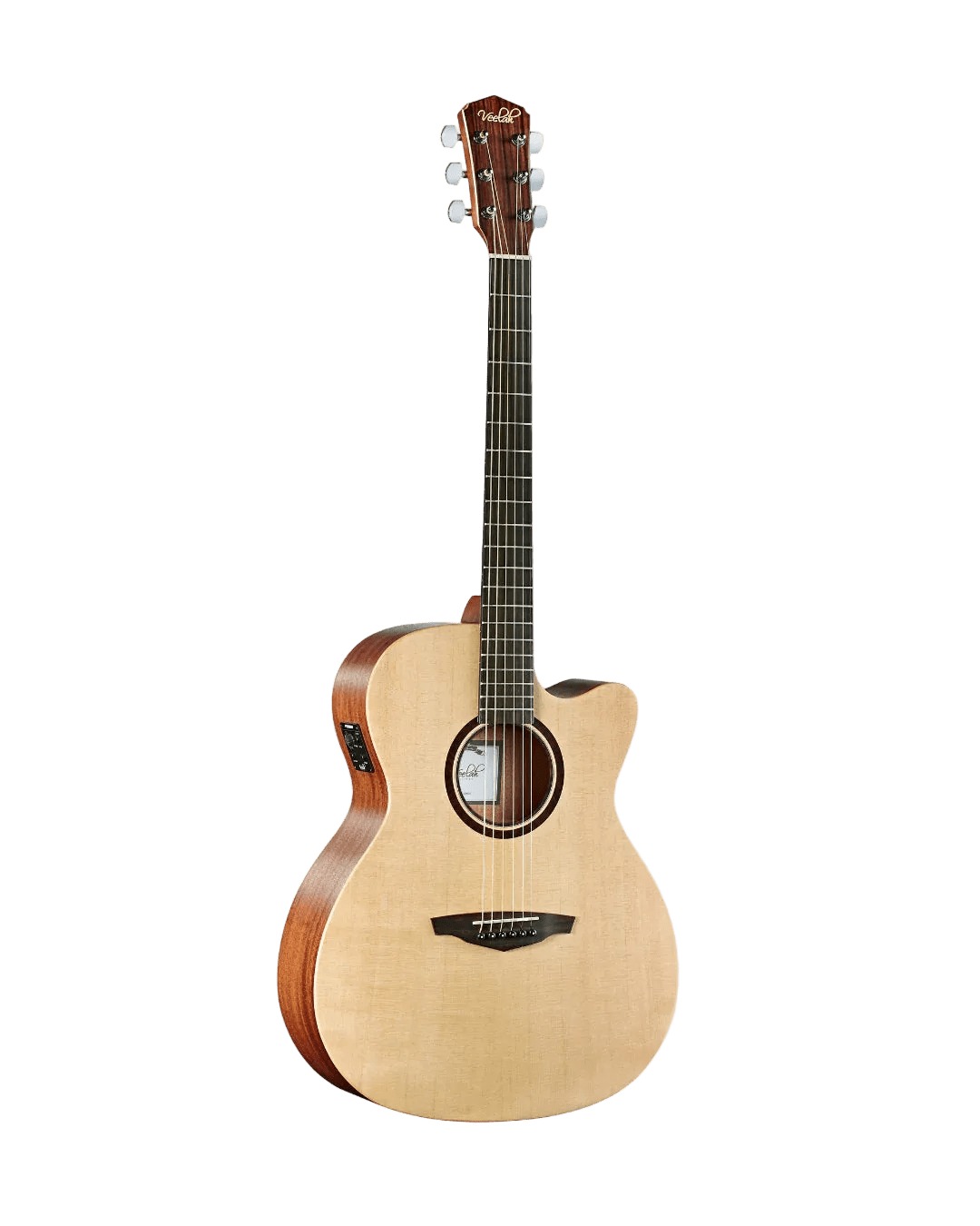 Veelah V1 OMC Solid Top Spruce Electro Acoustic Guitar w/ Gig Bag - Richards Guitars Of Stratford Upon Avon