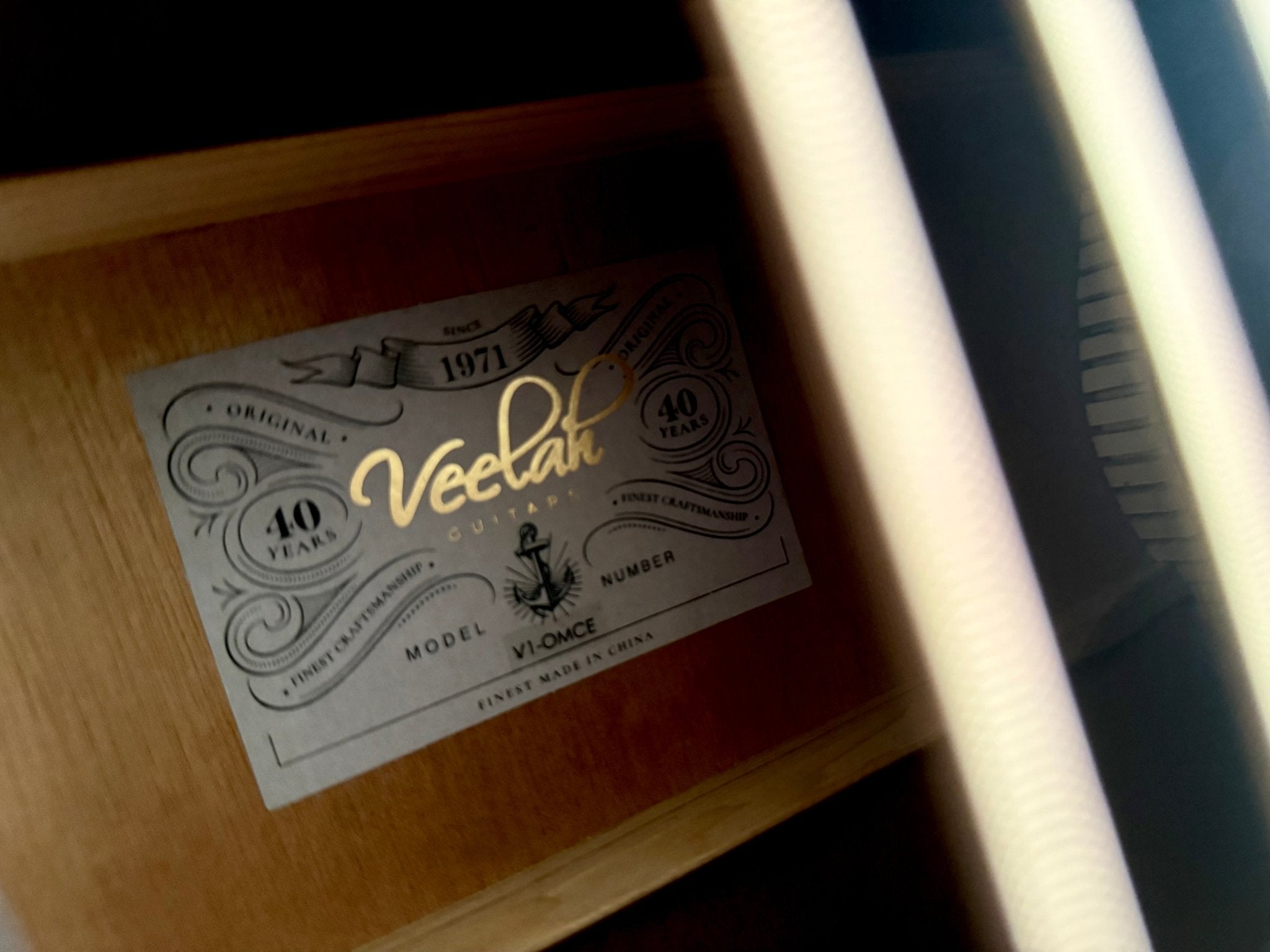 Veelah V1 OMCE Solid Top Spruce Electro Acoustic Guitar w/ Gig Bag - Richards Guitars Of Stratford Upon Avon