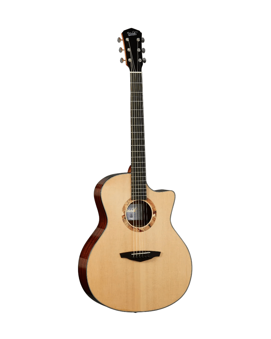 Veelah V2 GAC Solid Top Spruce Acoustic Guitar w/ Gig Bag - Richards Guitars Of Stratford Upon Avon