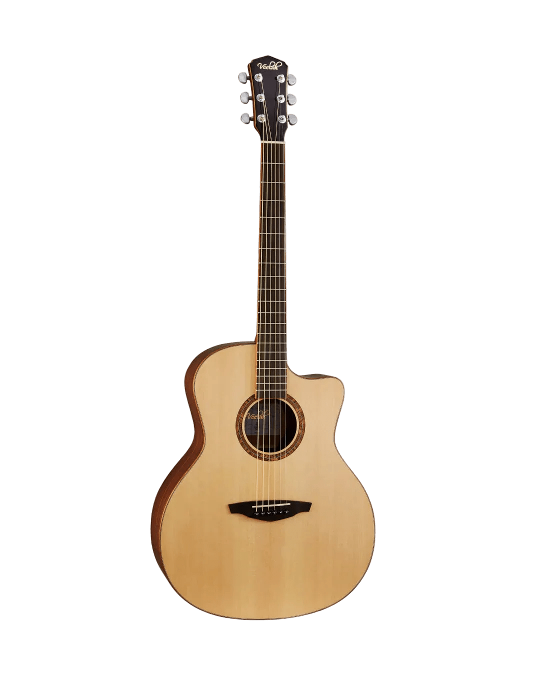 Veelah V3 GAC Solid Top Spruce Acoustic Guitar w/ Gig Bag - Richards Guitars Of Stratford Upon Avon