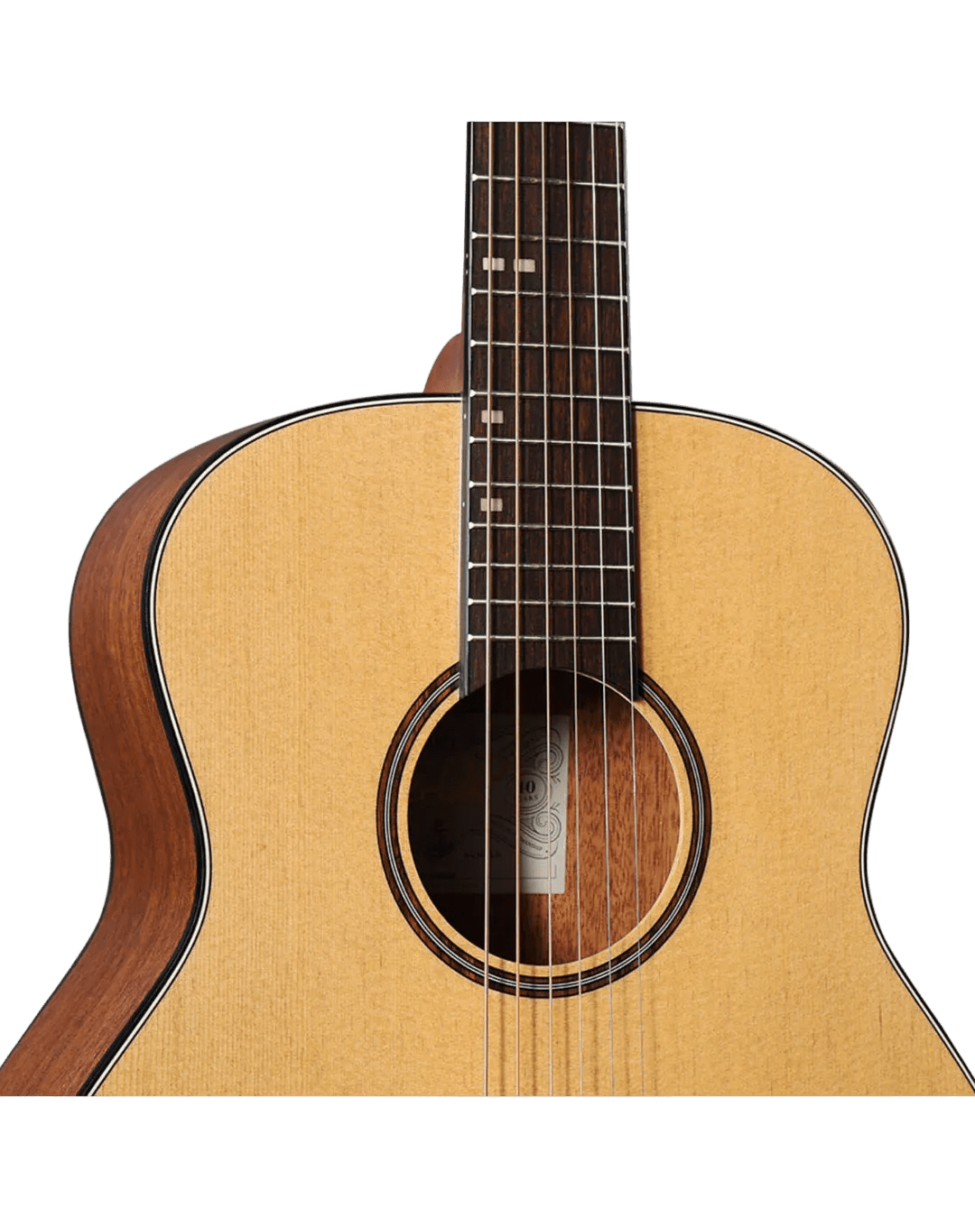 Veelah Vero Mini Camper Spruce Top Acoustic Guitar w/ Gig Bag - Richards Guitars Of Stratford Upon Avon