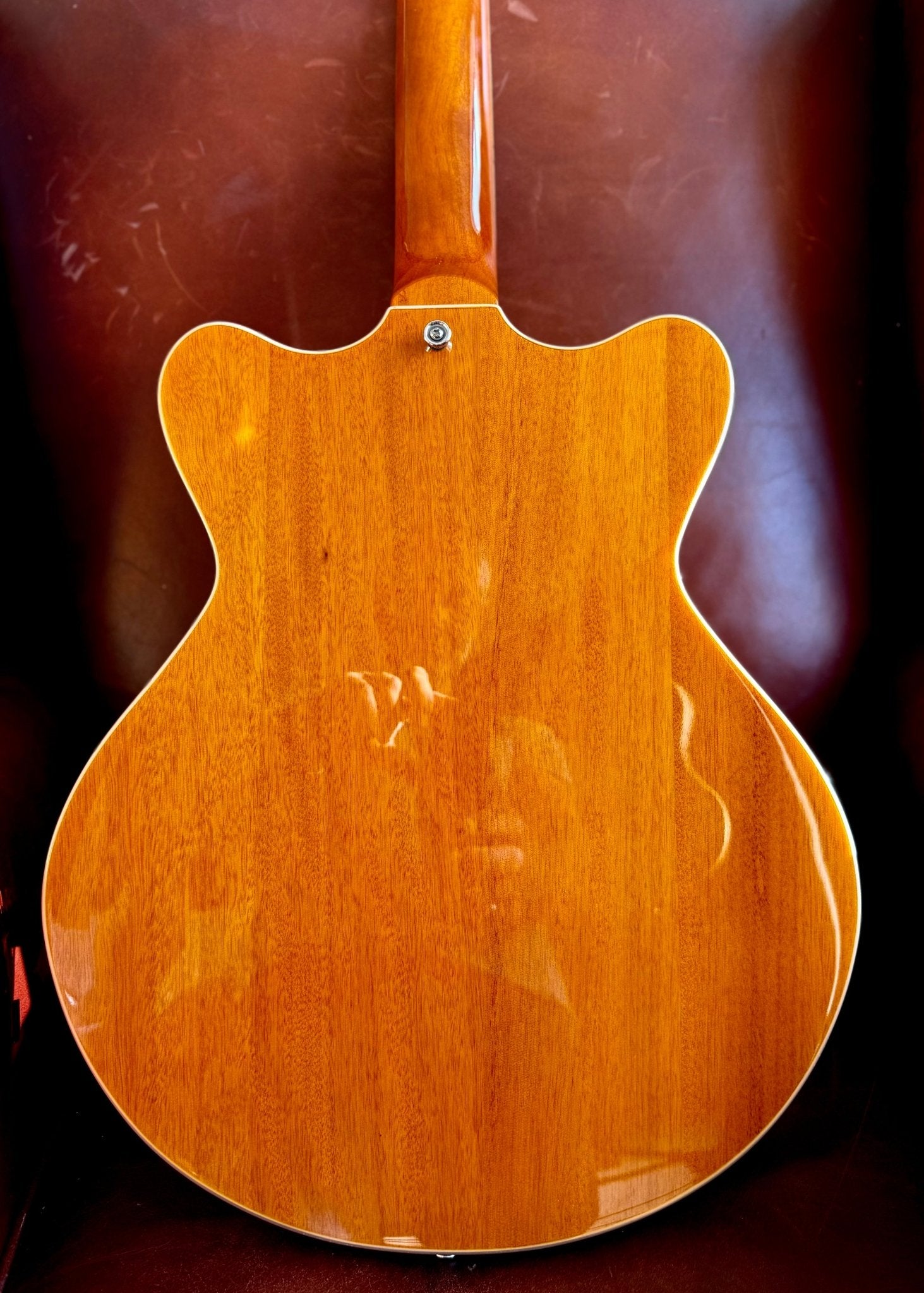 Vintage REVO Series 'Superthin' Electric Guitar ~ Amberburst - Richards Guitars Of Stratford Upon Avon