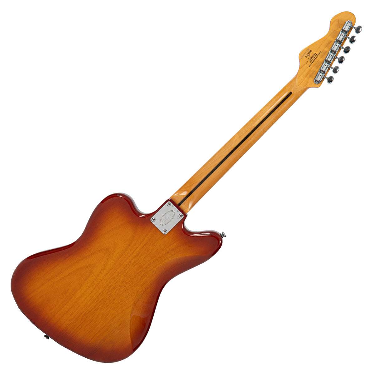 Vintage REVO Series 'Surfmaster 90' Electric Guitar ~ Amberburst - Richards Guitars Of Stratford Upon Avon