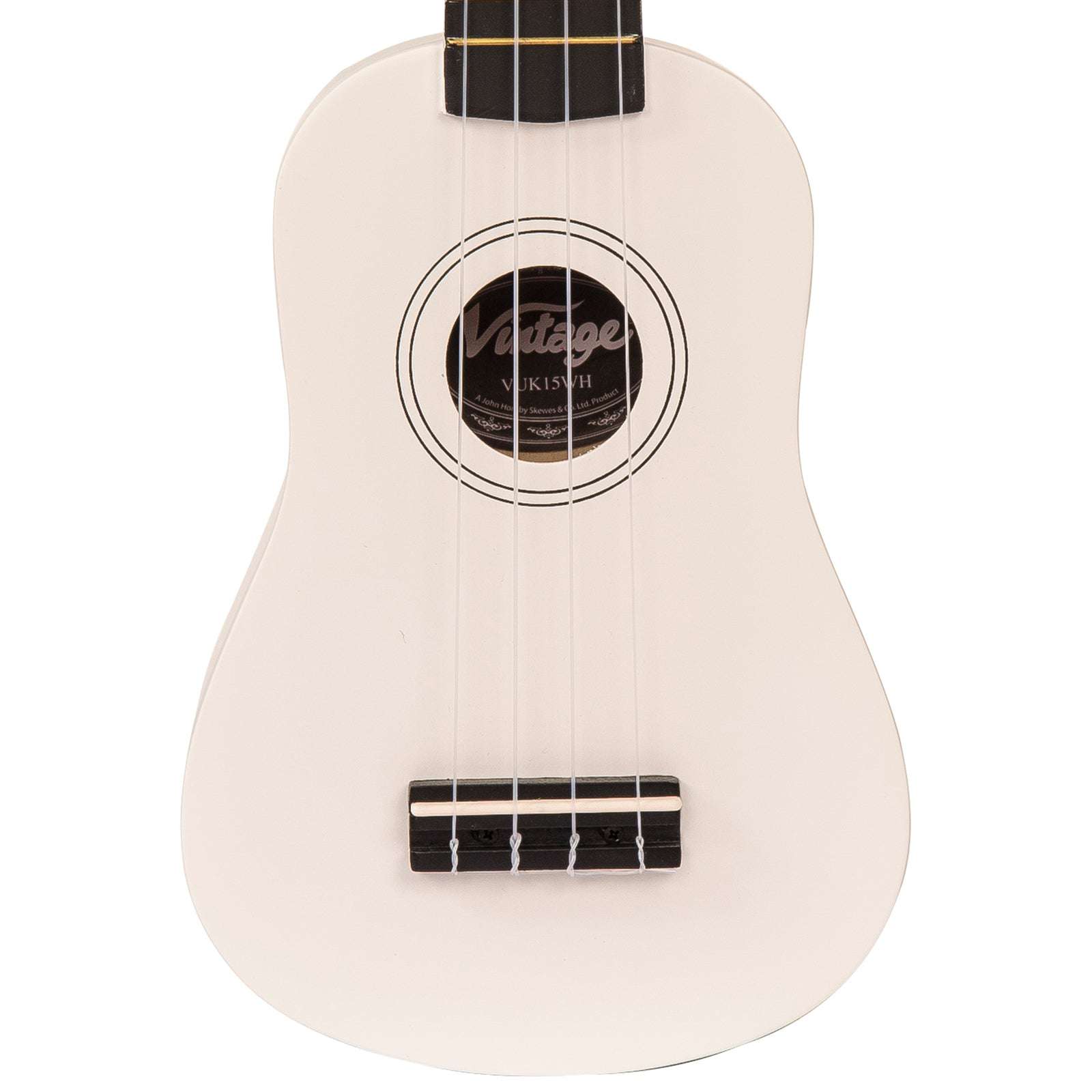 Vintage Soprano Ukulele ~ Satin White - Richards Guitars Of Stratford Upon Avon