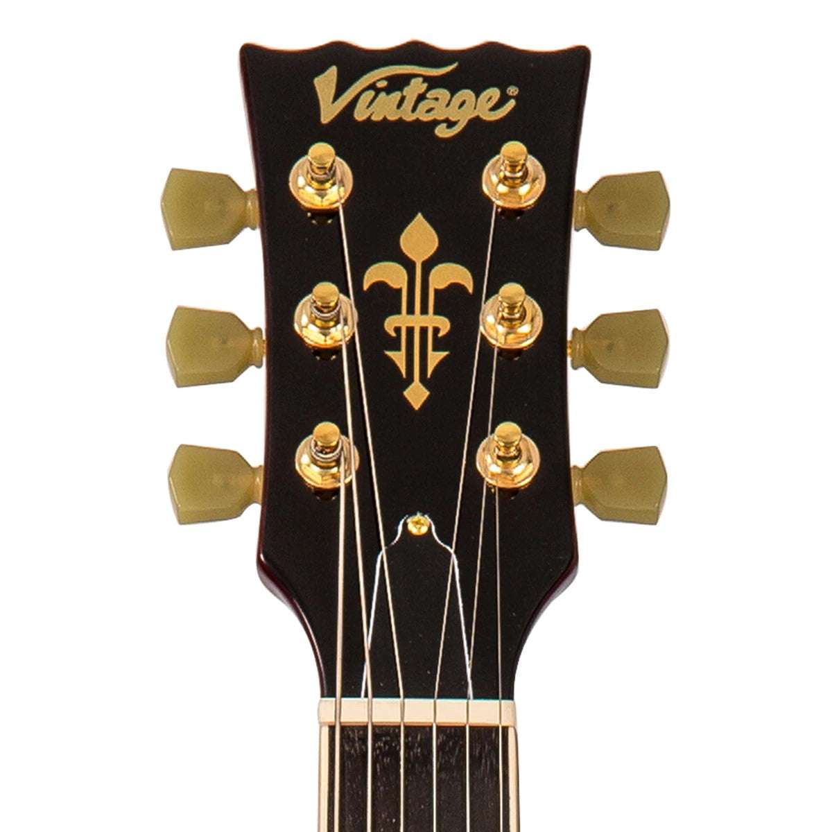 Vintage V100MWR Mini Humbucker ReIssued Electric Guitar ~ Wine Red - Richards Guitars Of Stratford Upon Avon