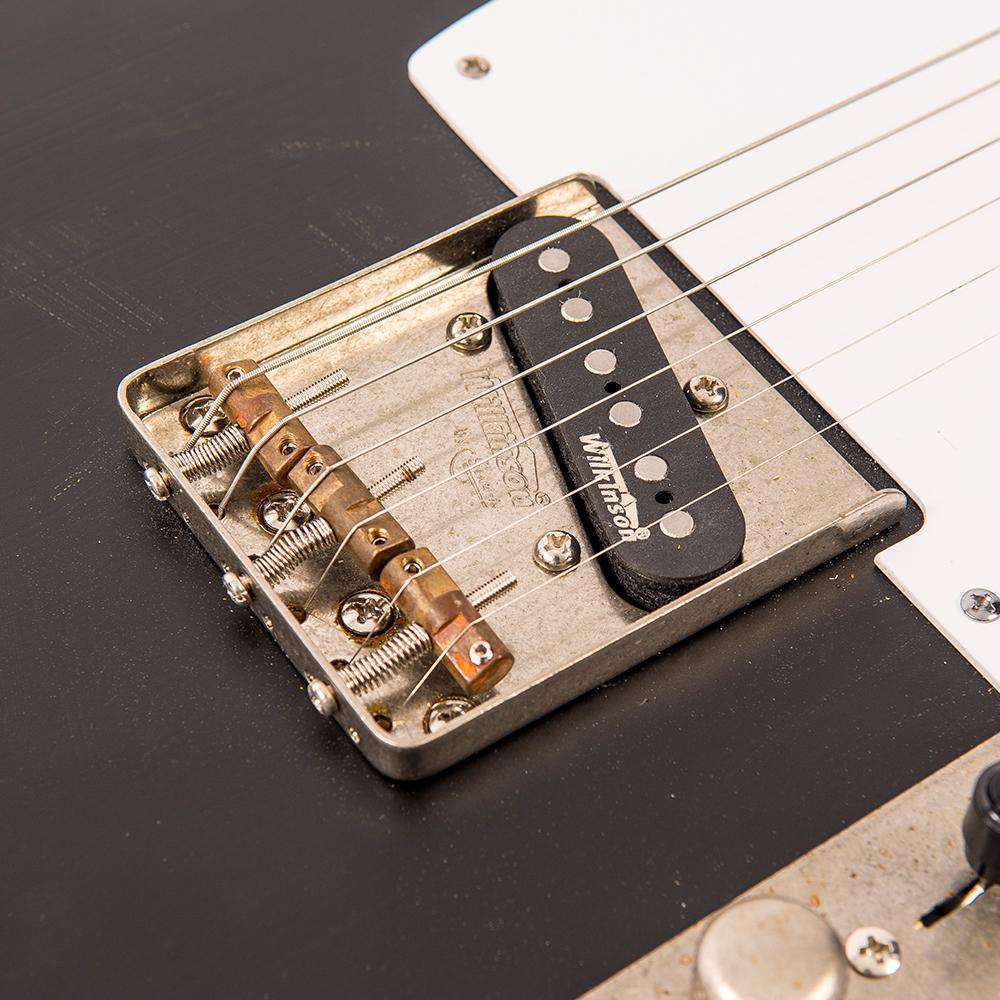 Vintage V59 ICON Electric Guitar ~ Distressed Black - Richards Guitars