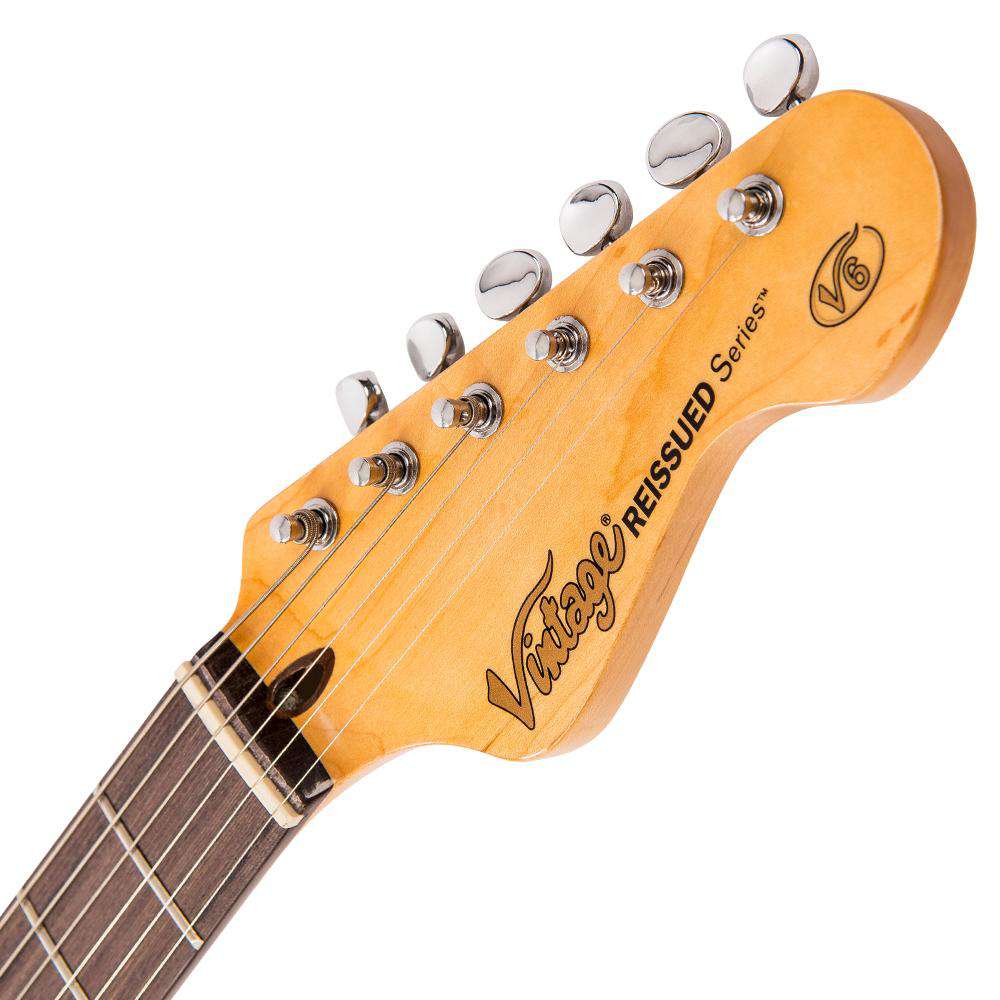 Vintage V6 ReIssued Electric Guitar ~ Laguna Blue - Richards Guitars Of Stratford Upon Avon