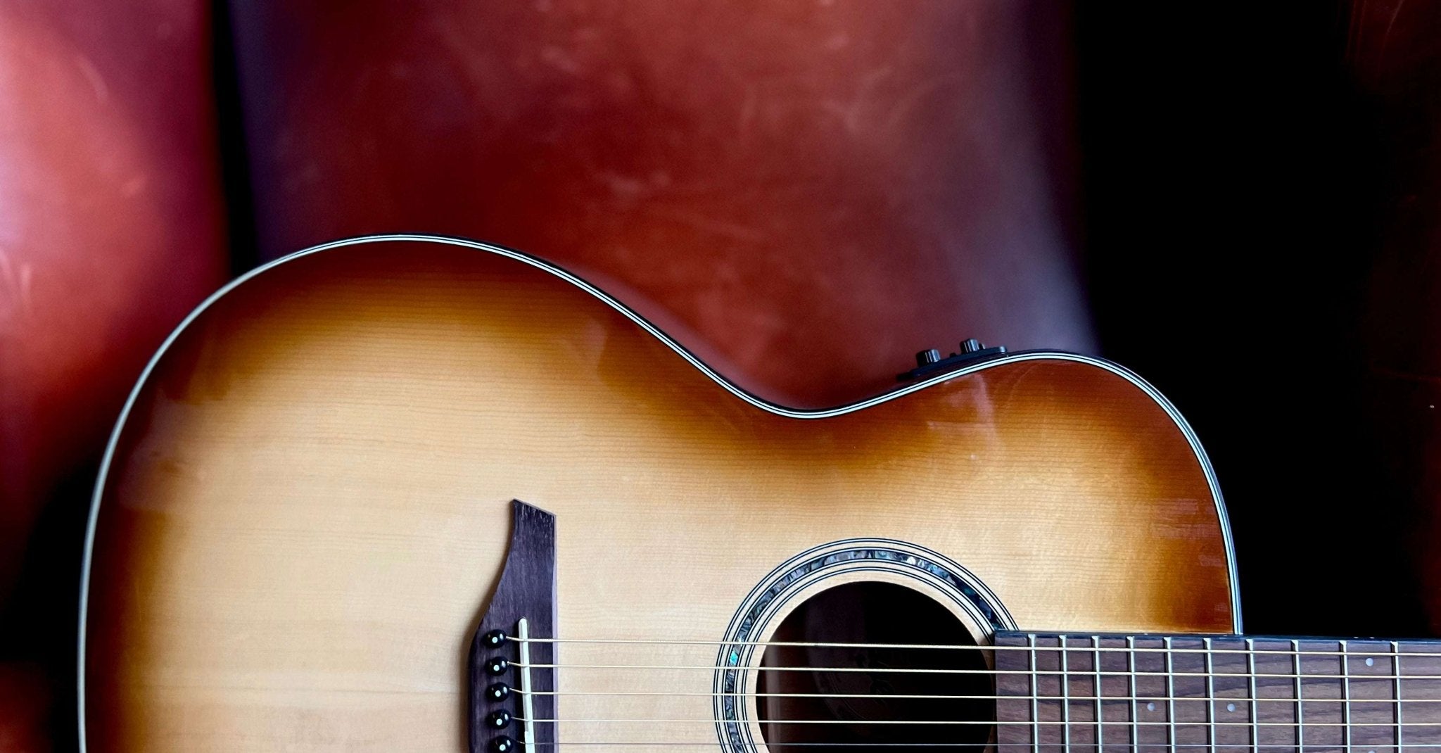 Vintage VGA990 Electro - Acoustic Sweetwater Guitar ~ Sunburst - Richards Guitars Of Stratford Upon Avon