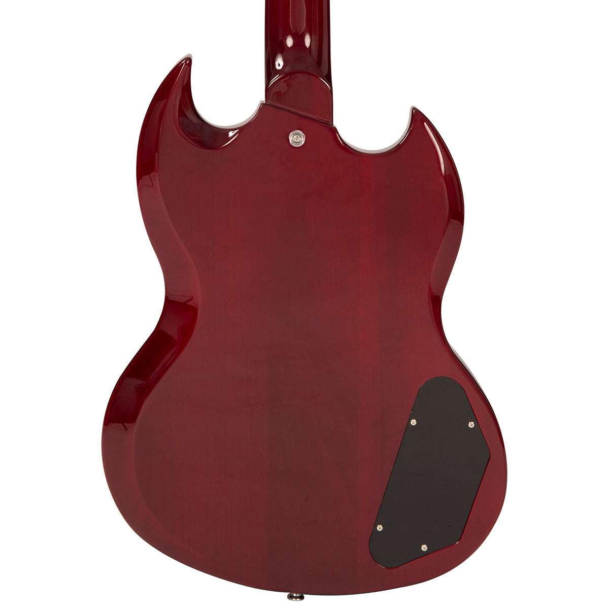 Vintage VS6 ReIssued Electric Guitar ~ Left Hand Cherry Red - Richards Guitars Of Stratford Upon Avon