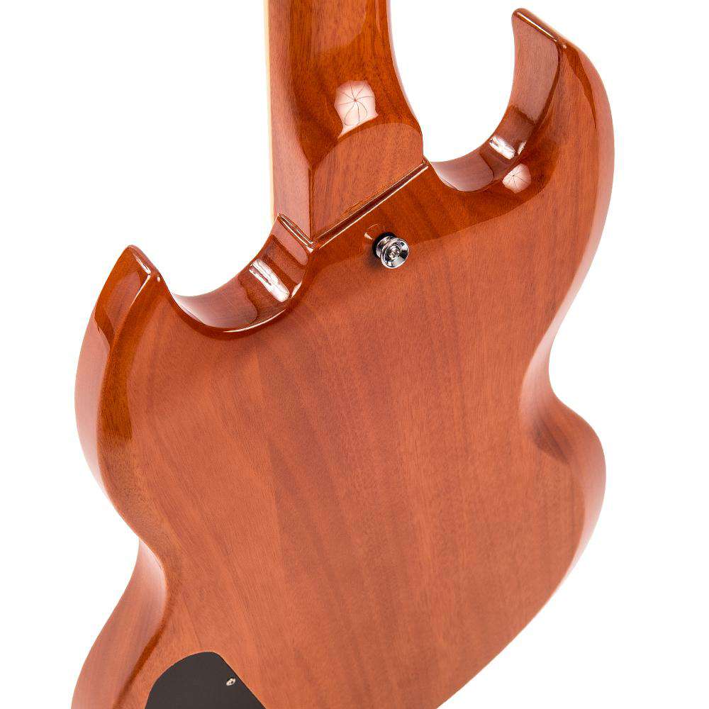 Vintage VS6 ReIssued Electric Guitar ~ Natural Mahogany - Richards Guitars Of Stratford Upon Avon