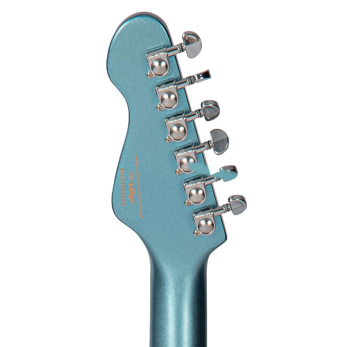 Vintage VSA550 ReIssued Semi Acoustic Guitar ~ Gun Hill Blue - Richards Guitars Of Stratford Upon Avon