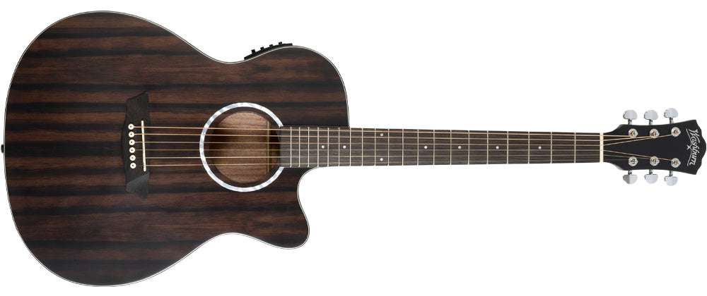 Washburn EBONY ACE - Grand Auditorium - Natural Matte Electro Acoustic Guitar - Richards Guitars Of Stratford Upon Avon
