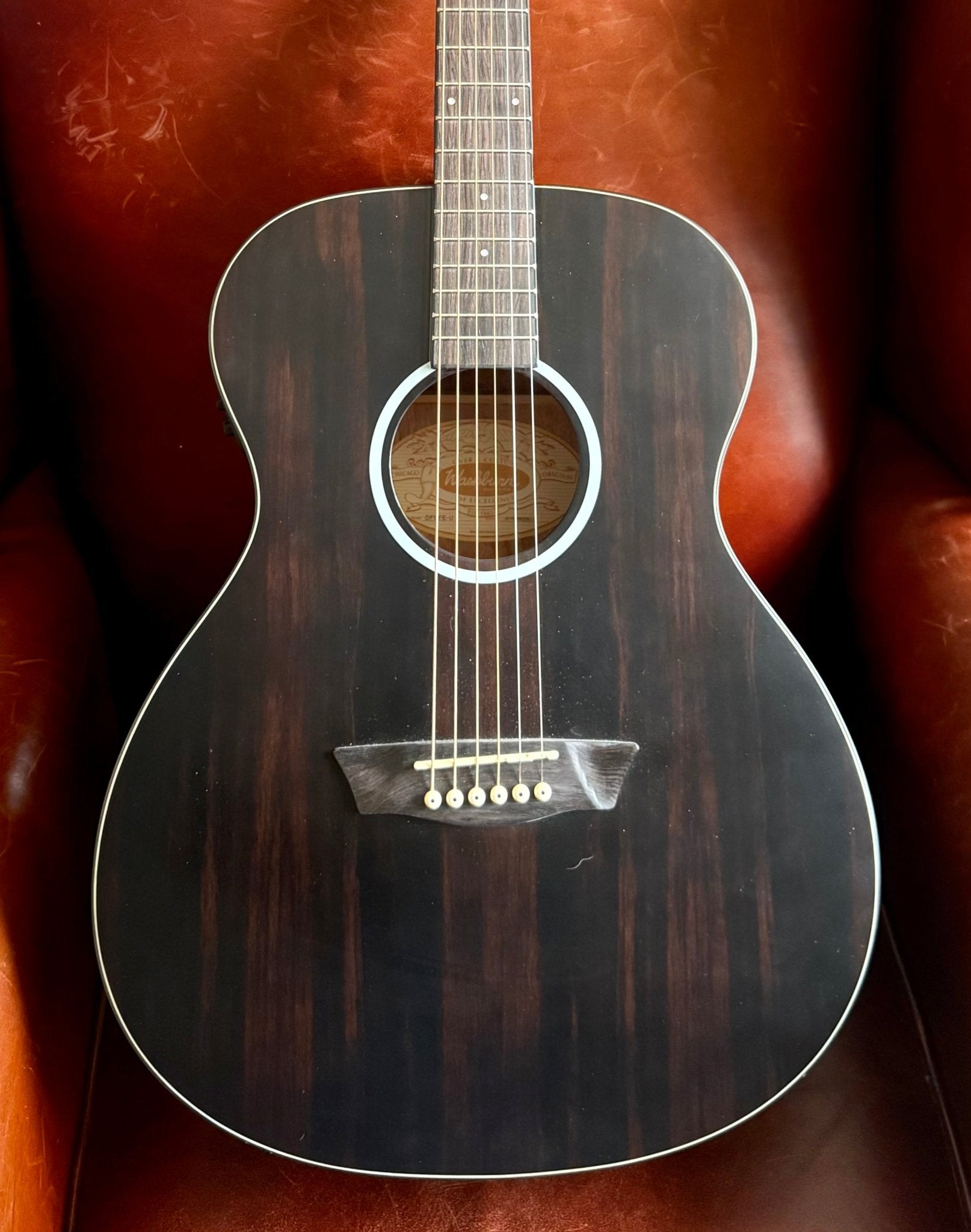 Washburn EBONY FE - Folk - Natural Matte Electro Acoustic Guitar - Richards Guitars Of Stratford Upon Avon