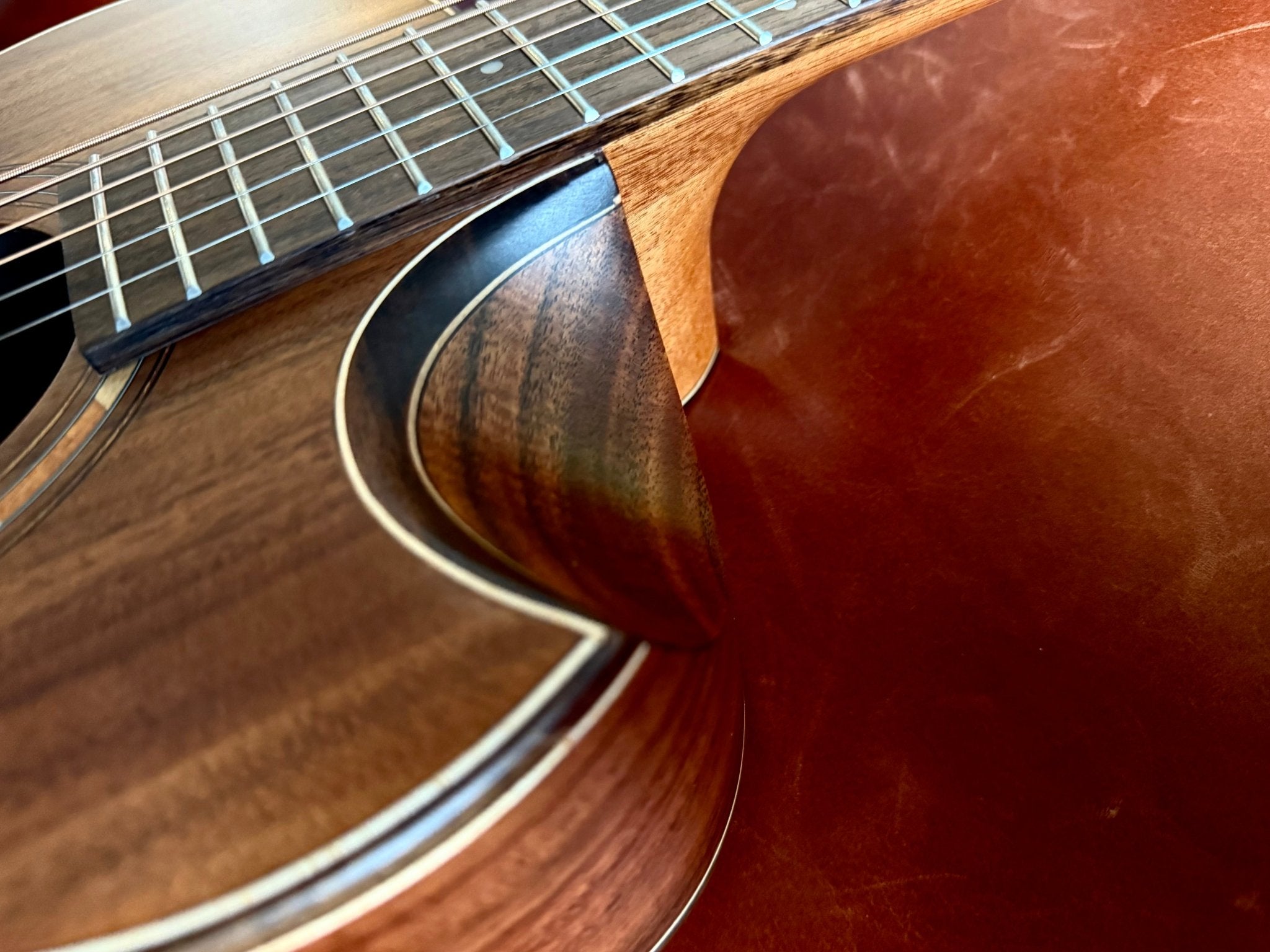 Washburn G - MINI 55 KOA - Mini/Travel - Natural Acoustic Guitar - Richards Guitars Of Stratford Upon Avon
