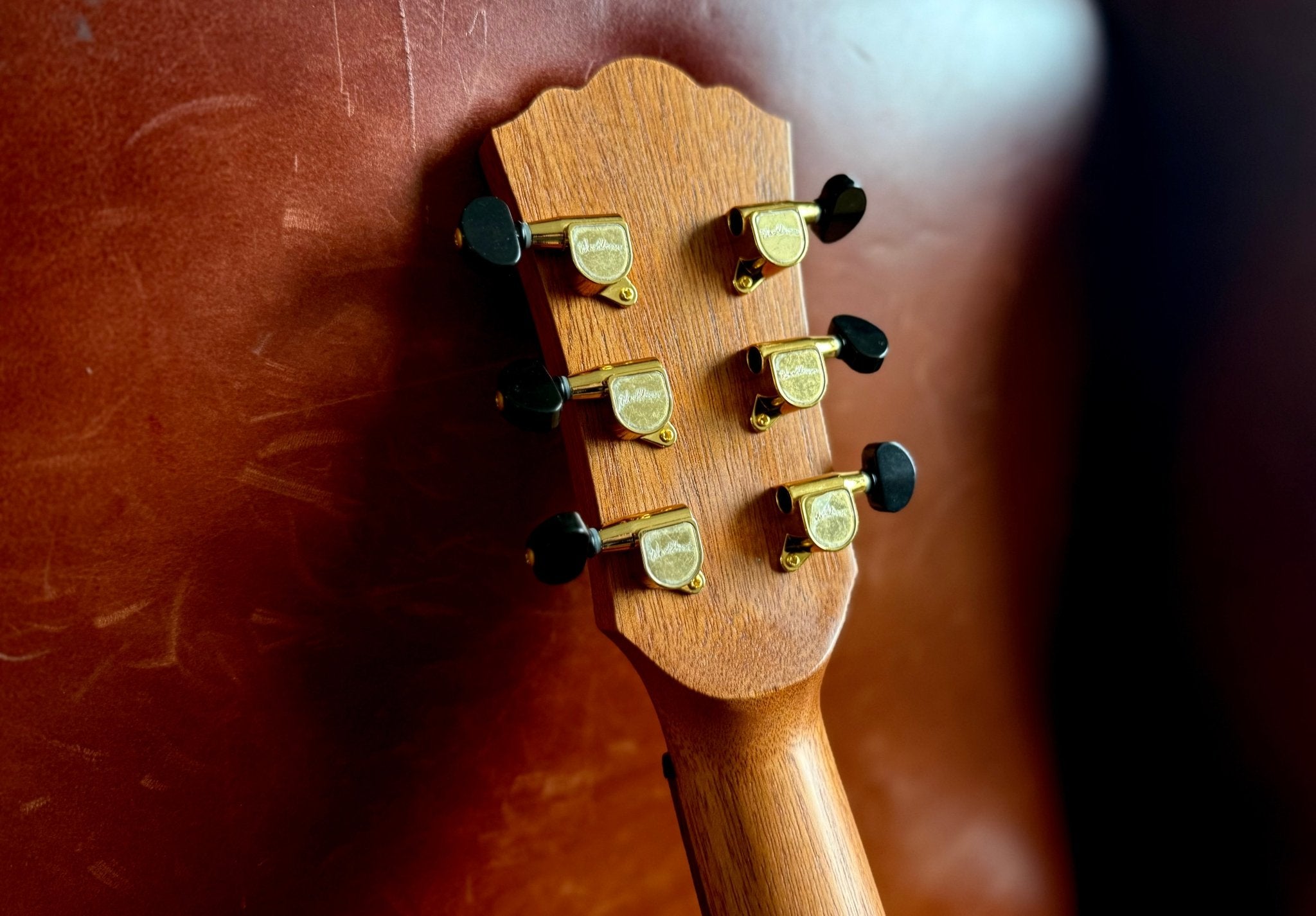Washburn G - MINI 55 KOA - Mini/Travel - Natural Acoustic Guitar - Richards Guitars Of Stratford Upon Avon