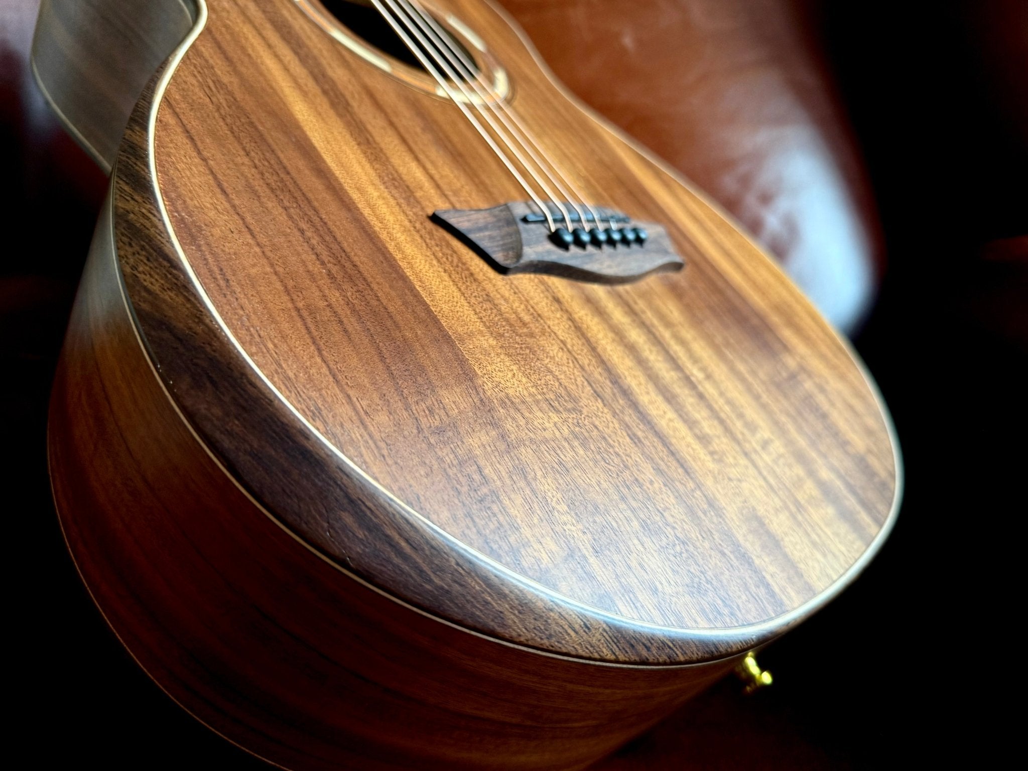 Washburn G - MINI 55 KOA - Mini/Travel - Natural Acoustic Guitar - Richards Guitars Of Stratford Upon Avon