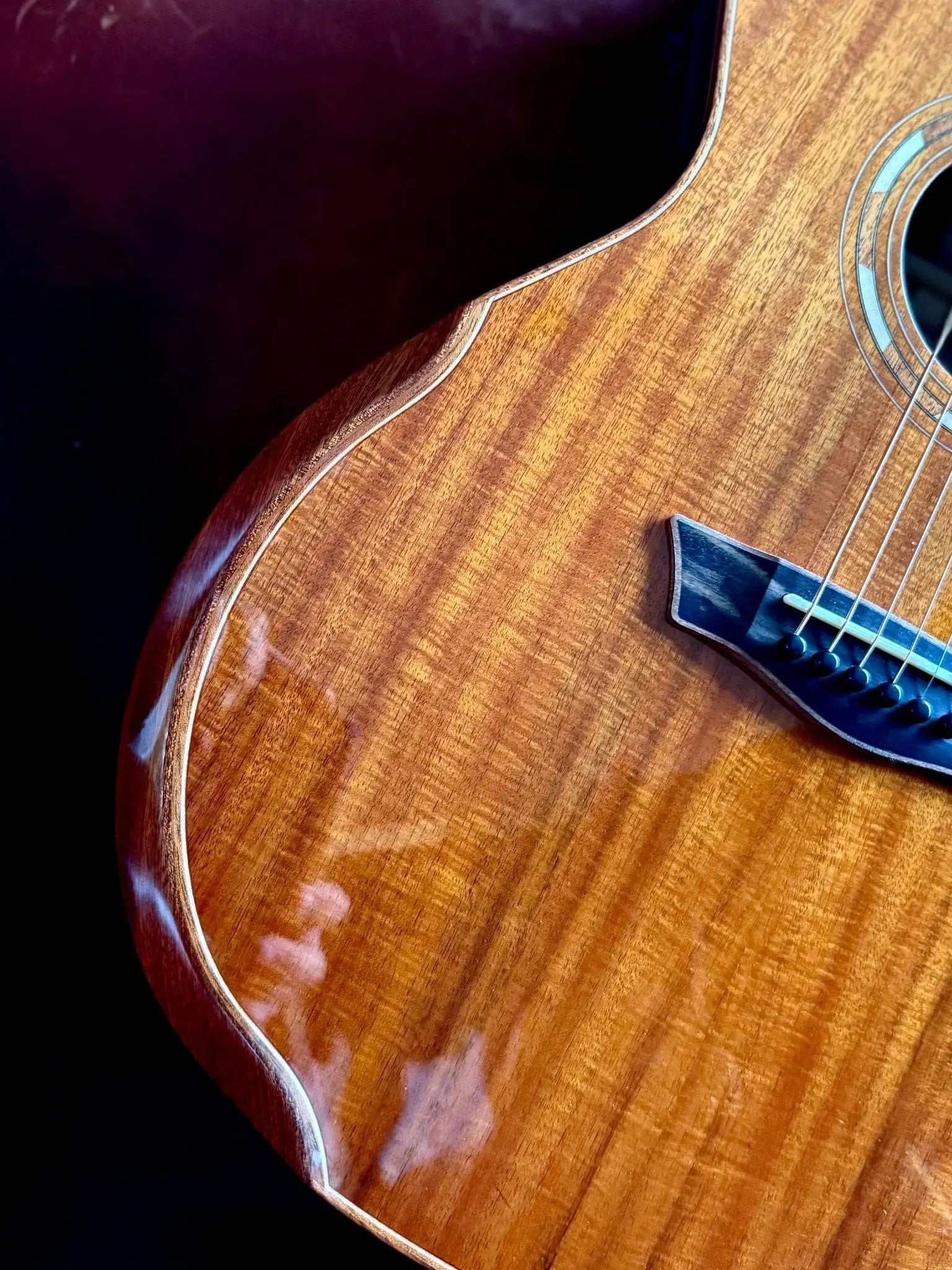 Washburn G55CE KOA w/ CASE - Grand Auditorium - Natural Electro
