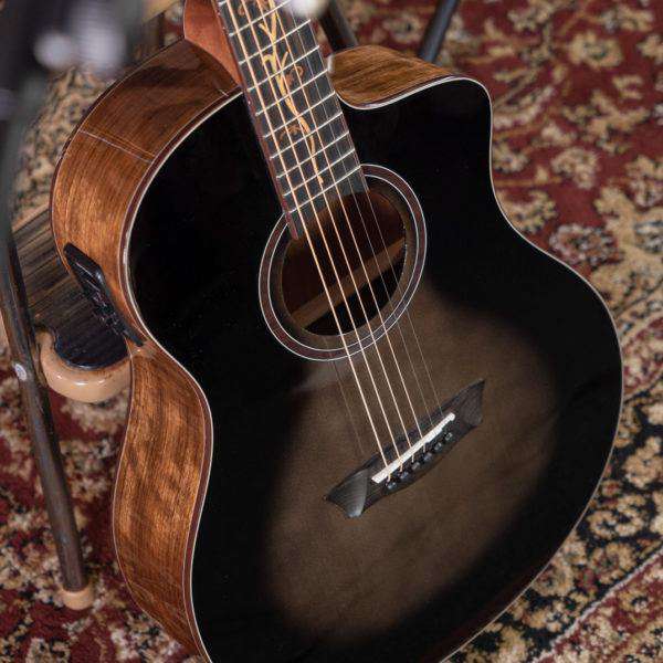 Washburn VITE - S9V - Gloss Charcoal Burst Electro Acoustic Guitar - Richards Guitars Of Stratford Upon Avon