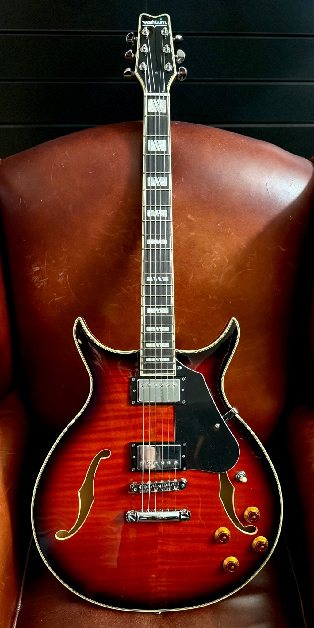Washburn Wing Series Hawk SH35 Semi Hollow Electric Guitar Inc £225 Custom Pro Setup & Support Package - Richards Guitars Of Stratford Upon Avon