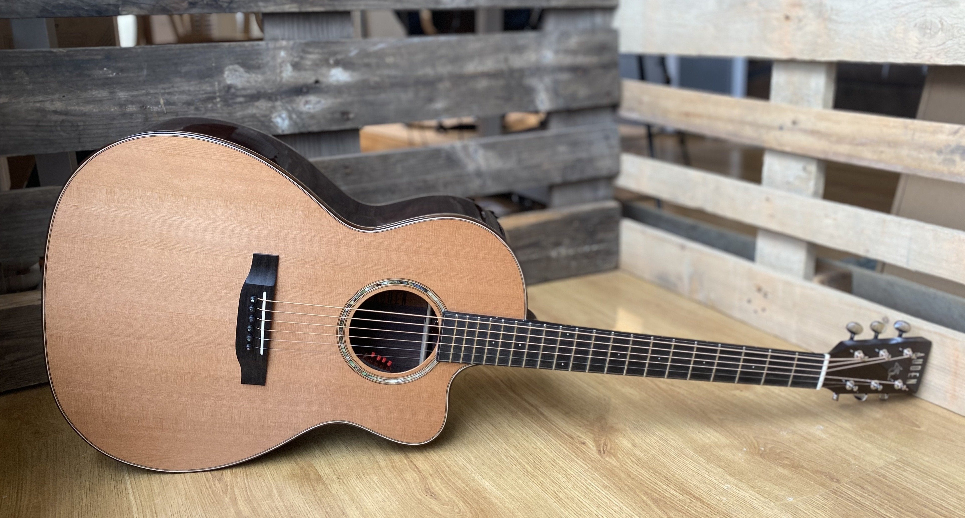 AUDEN ROSEWOOD SERIES – CHESTER CEDAR CUTAWAY, Electro Acoustic Guitar for sale at Richards Guitars.