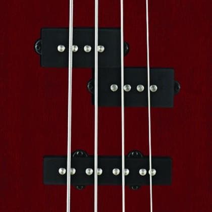 Cort Action Bass PJ Open Pore Black, Bass Guitar for sale at Richards Guitars.
