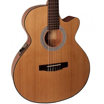 Cort CEC1 Open Pore Electro Nylon Guitar, Electro Nylon Strung Guitar for sale at Richards Guitars.