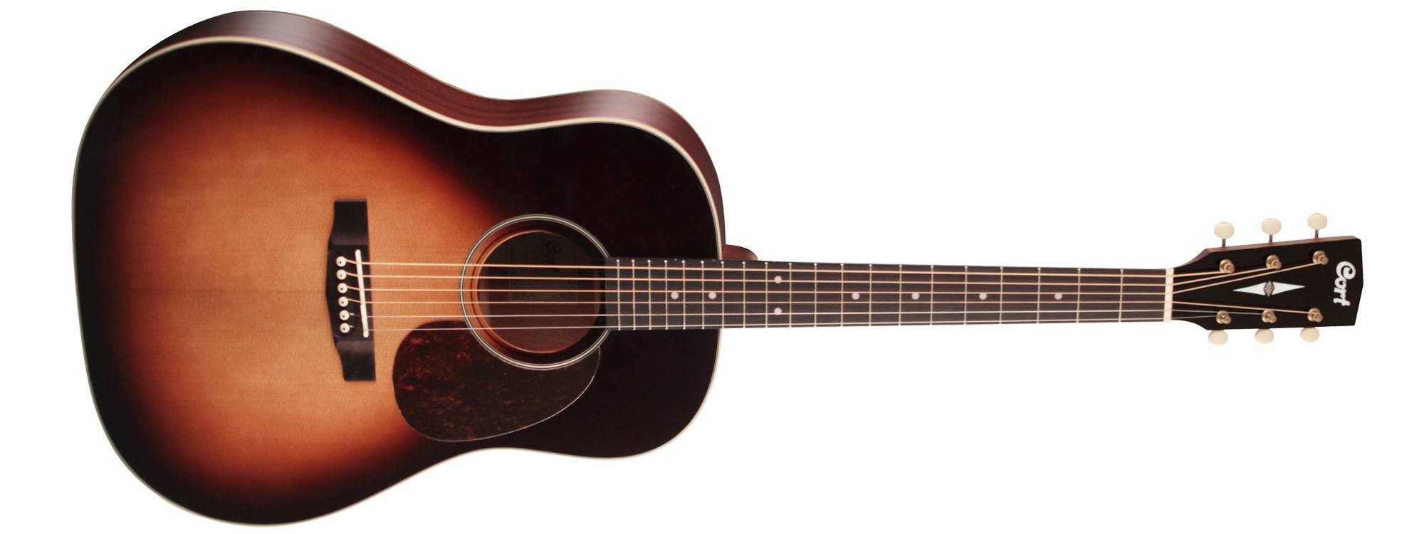 Cort Earth 100 SSF Electro Acoustic Guitar Sunburst w/ Fishman Sonitone, Electro Acoustic Guitar for sale at Richards Guitars.