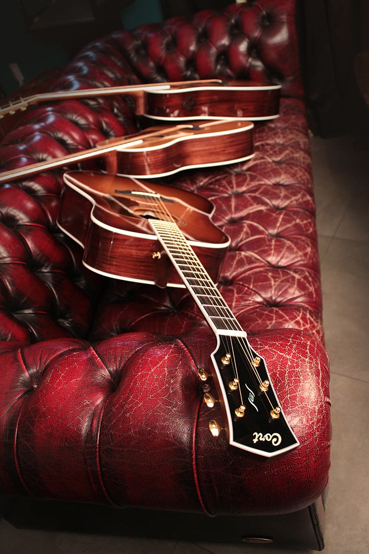 Cort Gold Acoustic A8 Electro Acoustic Guitar w/case Lightburst-Richards Guitars Of Stratford Upon Avon