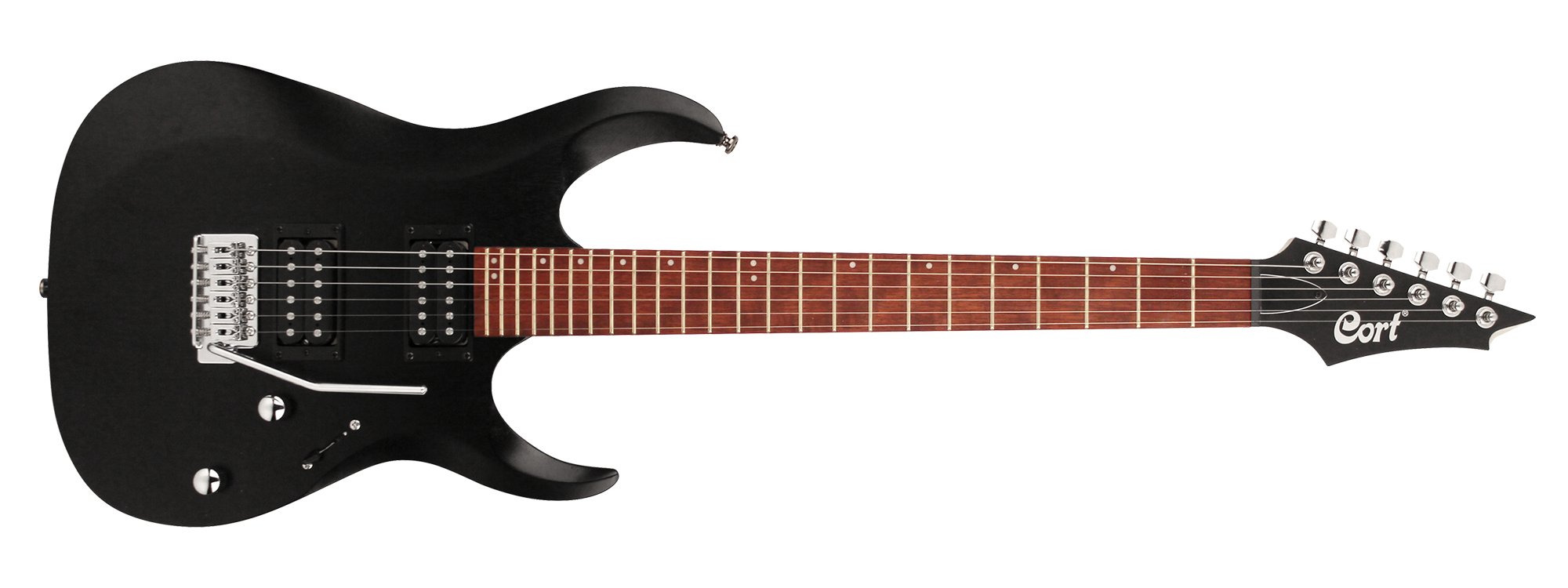 Cort X100 Open Pore Black, Electric Guitar for sale at Richards Guitars.