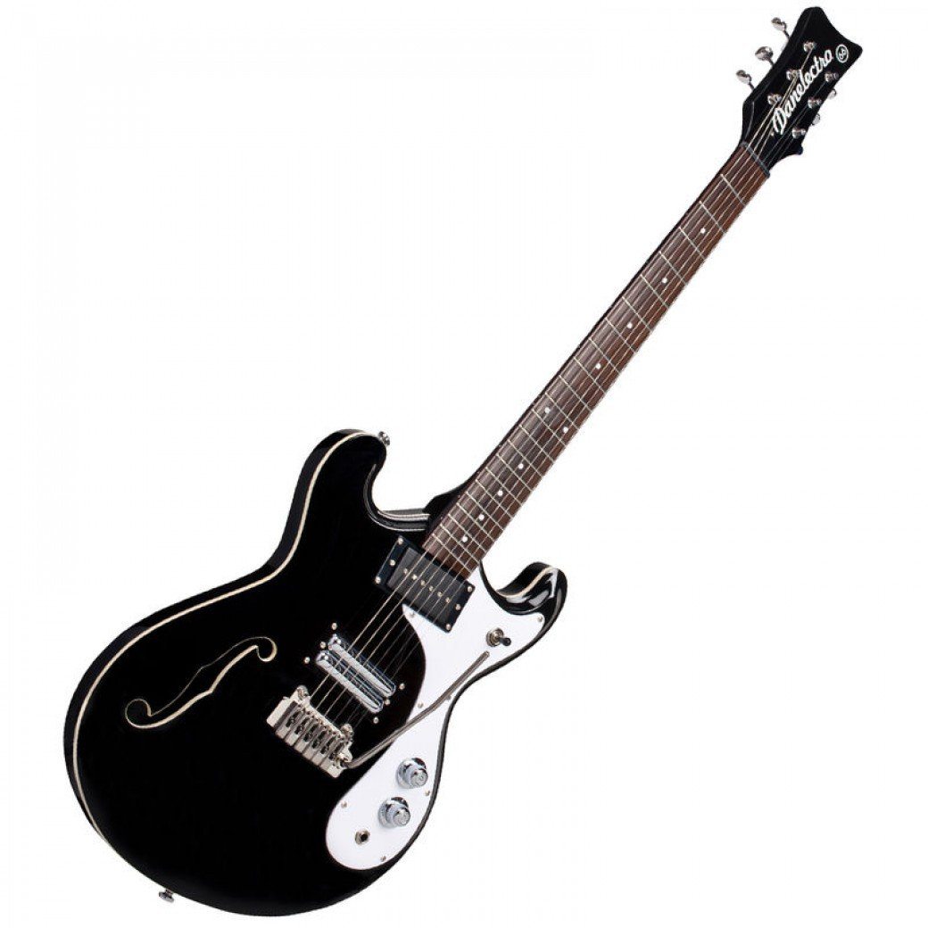 Danelectro '66T Guitar with Vibrato ~ Gloss Black, Electric Guitar for sale at Richards Guitars.