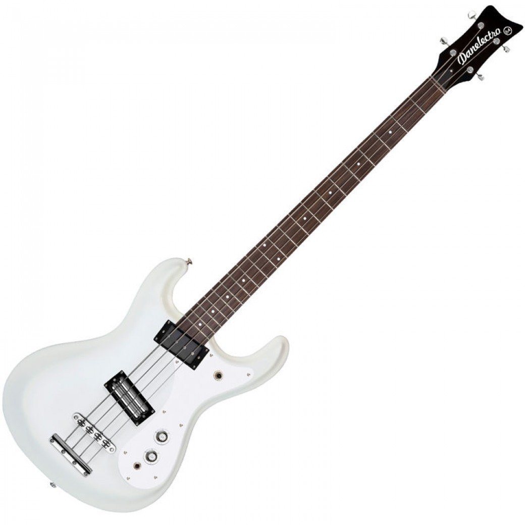 Danelectro Vintage '64 Bass ~ White Pearl, Electric Guitar for sale at Richards Guitars.