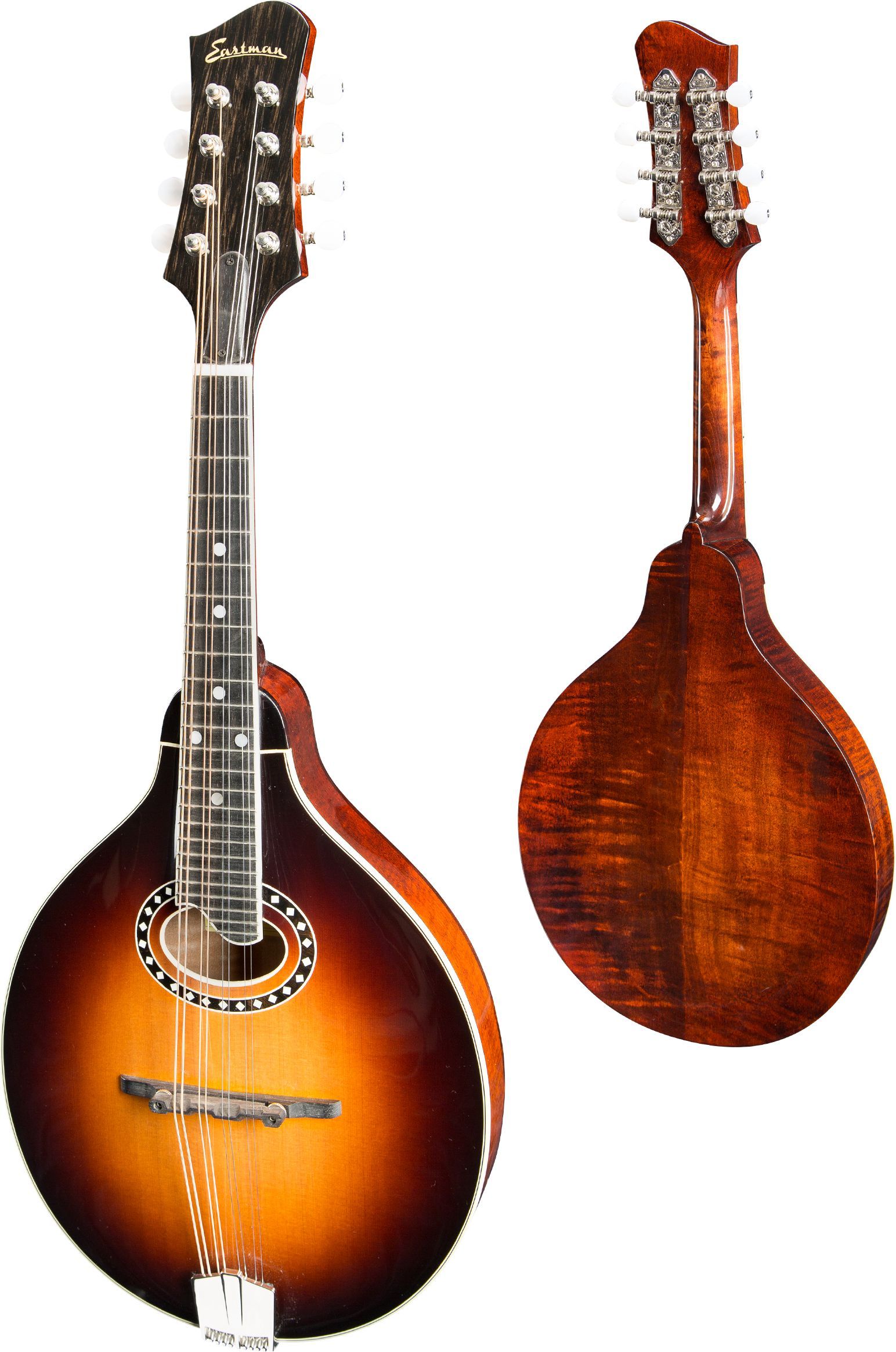 Eastman MD504 A-style Mandolin (oval hole, Solid Spruce top, Solid Maple back and sides, w/Case), Mandolin for sale at Richards Guitars.