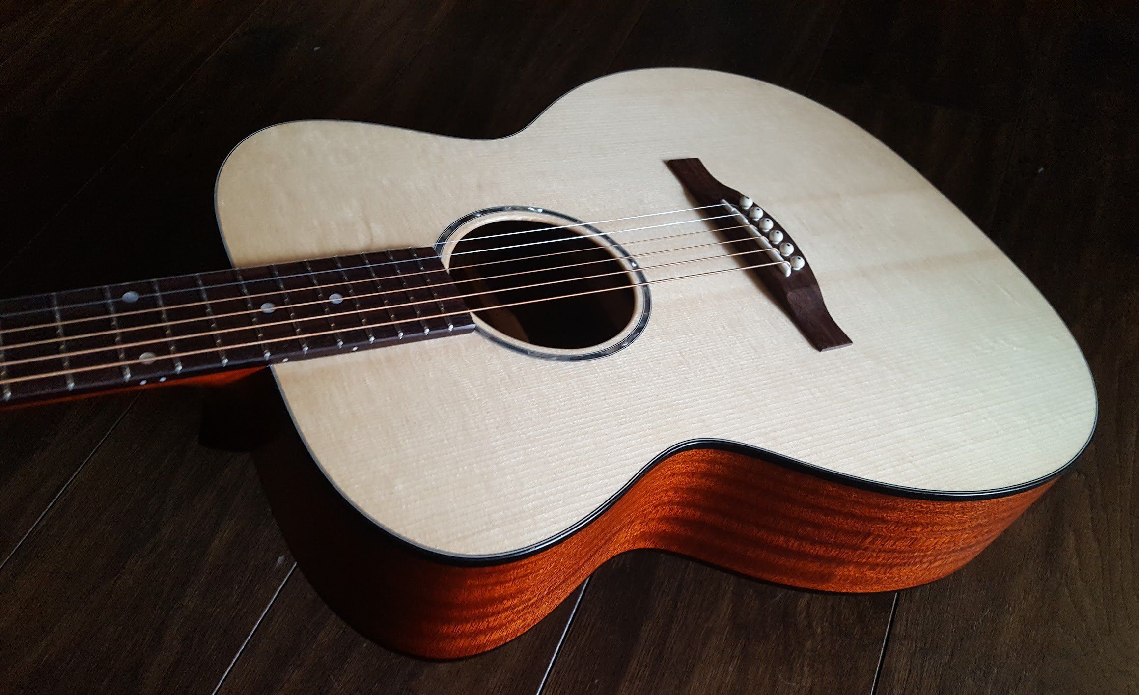 Eastman PCH1-OM 2023 Edition Thermo (Solid Thermo Cured Top) Acoustic Guitar, Acoustic Guitar for sale at Richards Guitars.