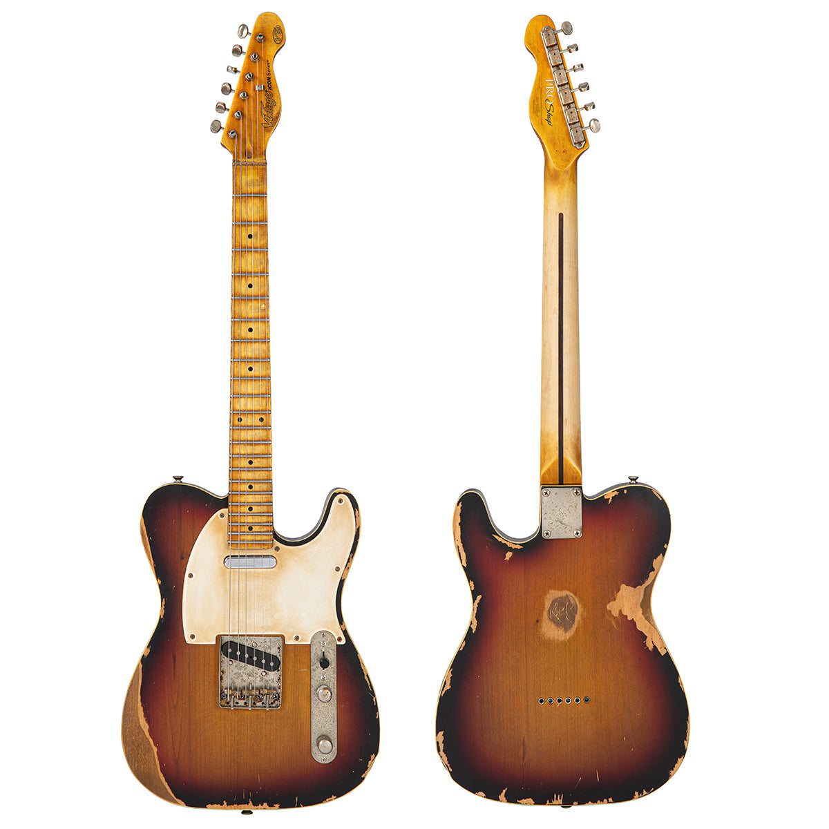 Vintage V59 ProShop LTD ~ Distressed Tobacco Sunburst (3 of 3), Electric Guitars for sale at Richards Guitars.