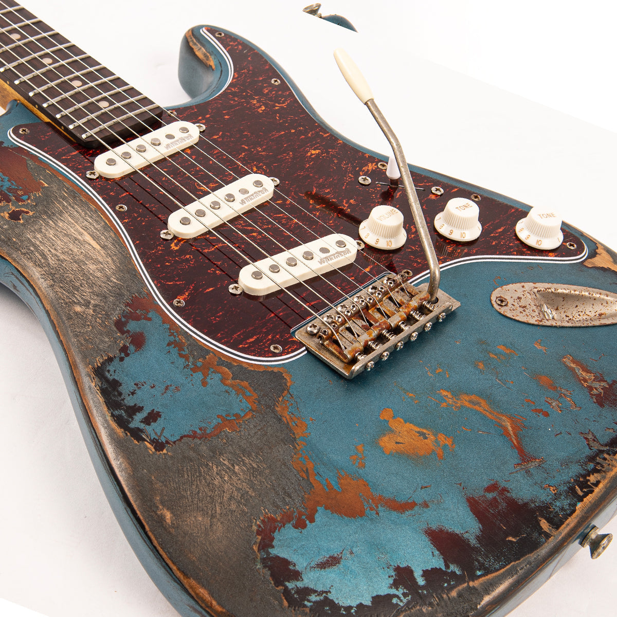 Vintage V6 ProShop Custom-Build ~ Scorched Earth Blue (Contact: Richards Guitars. www.rguitars.co.uk), Electric Guitars for sale at Richards Guitars.