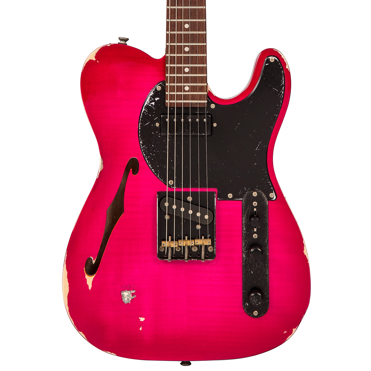 SOLD - Vintage V72 ProShop Unique ~ Flamed Pink Relic, Electrics for sale at Richards Guitars.