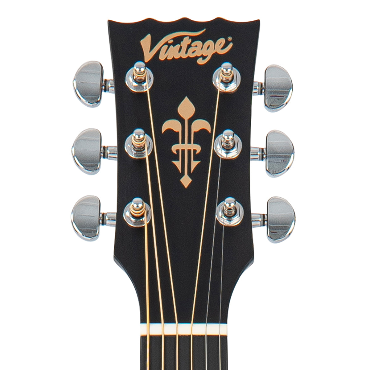 Vintage Stage Series 'Grand Auditorium' Cutaway Electro-Acoustic Guitar ~ Natural, Electric Acoustic Guitars for sale at Richards Guitars.