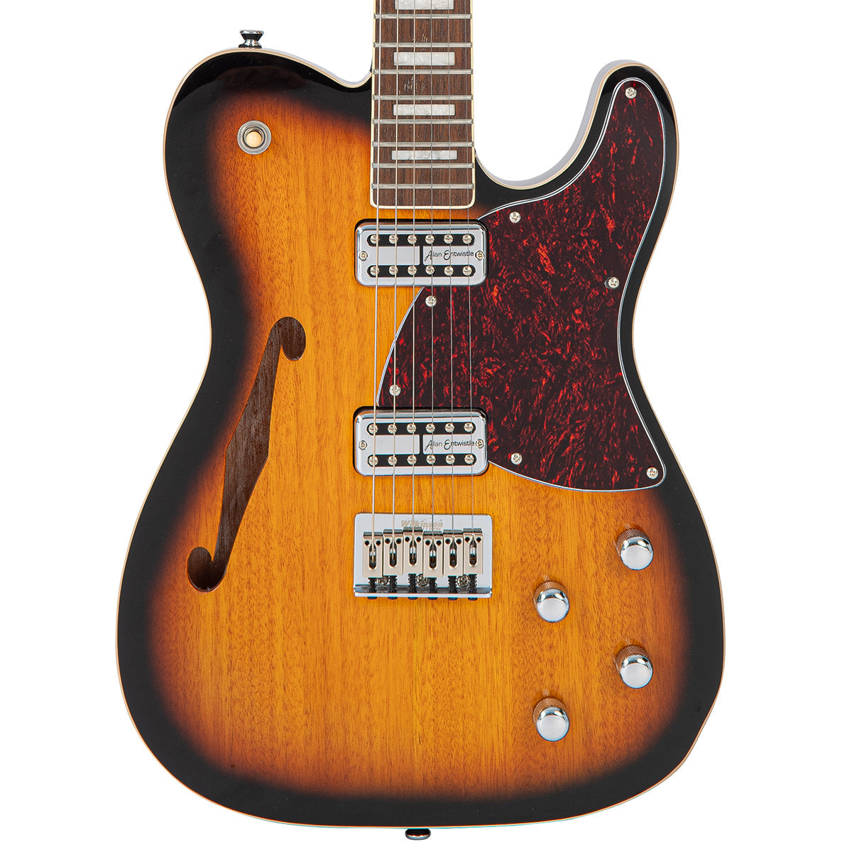 Vintage REVO Series 'Midline' Guitar ~ Two-Tone Sunburst, Electric Guitars for sale at Richards Guitars.