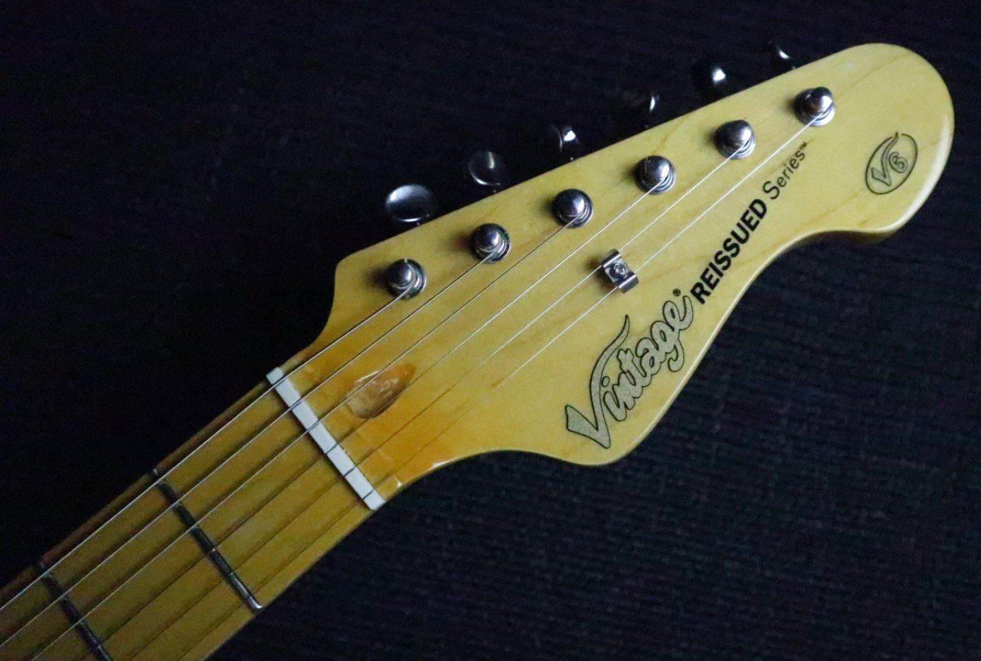 Vintage* V6M SSB Sunburst Electric Guitar, Electric Guitar for sale at Richards Guitars.