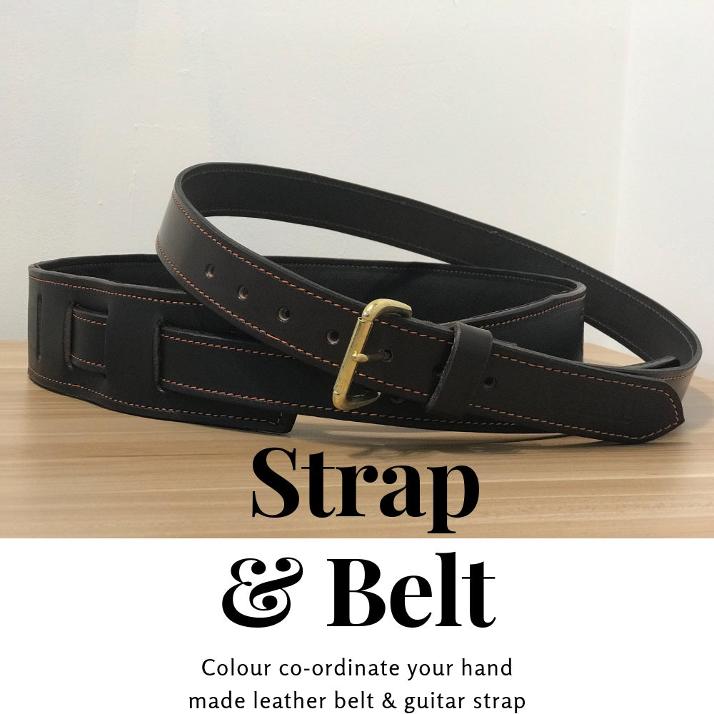 Walsall Premium Hand Made Italian Leather Belt. The Last Belt You will Ever Need!, Accessory for sale at Richards Guitars.