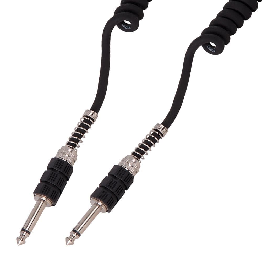 Kinsman Stage Deluxe Coiled Instrument Cable - Black - 20ft/6m, Accessory for sale at Richards Guitars.