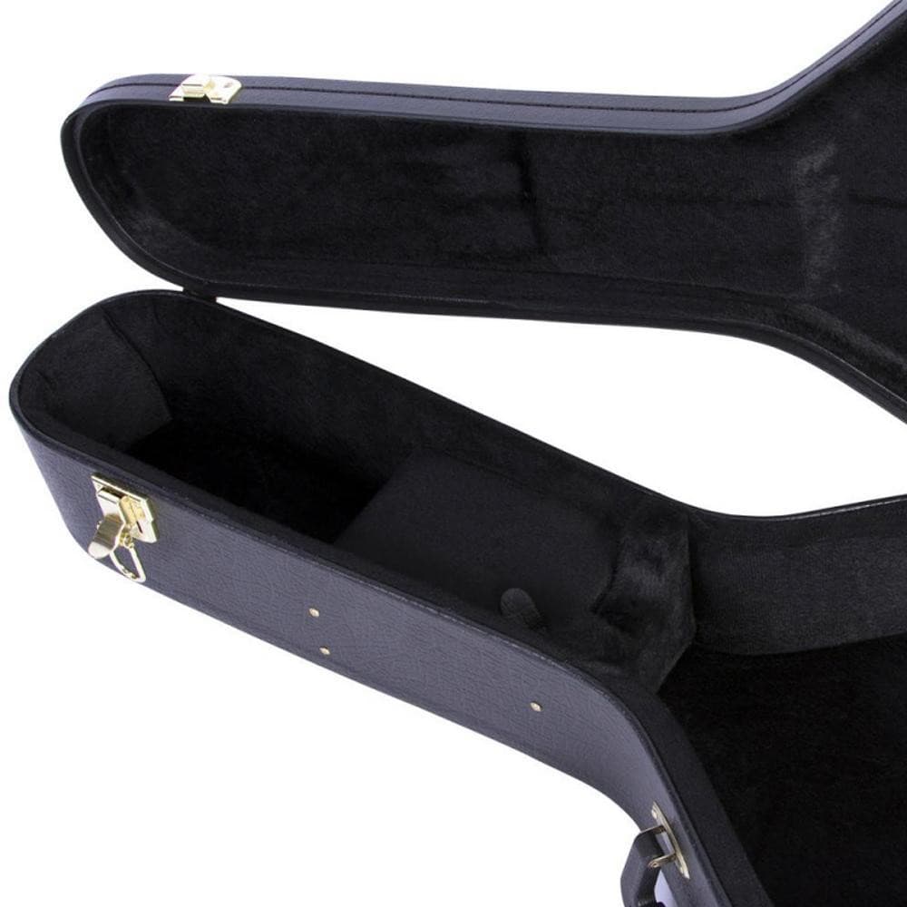On Stage Hardshell Jumbo Guitar Case ~ Black, Accessory for sale at Richards Guitars.