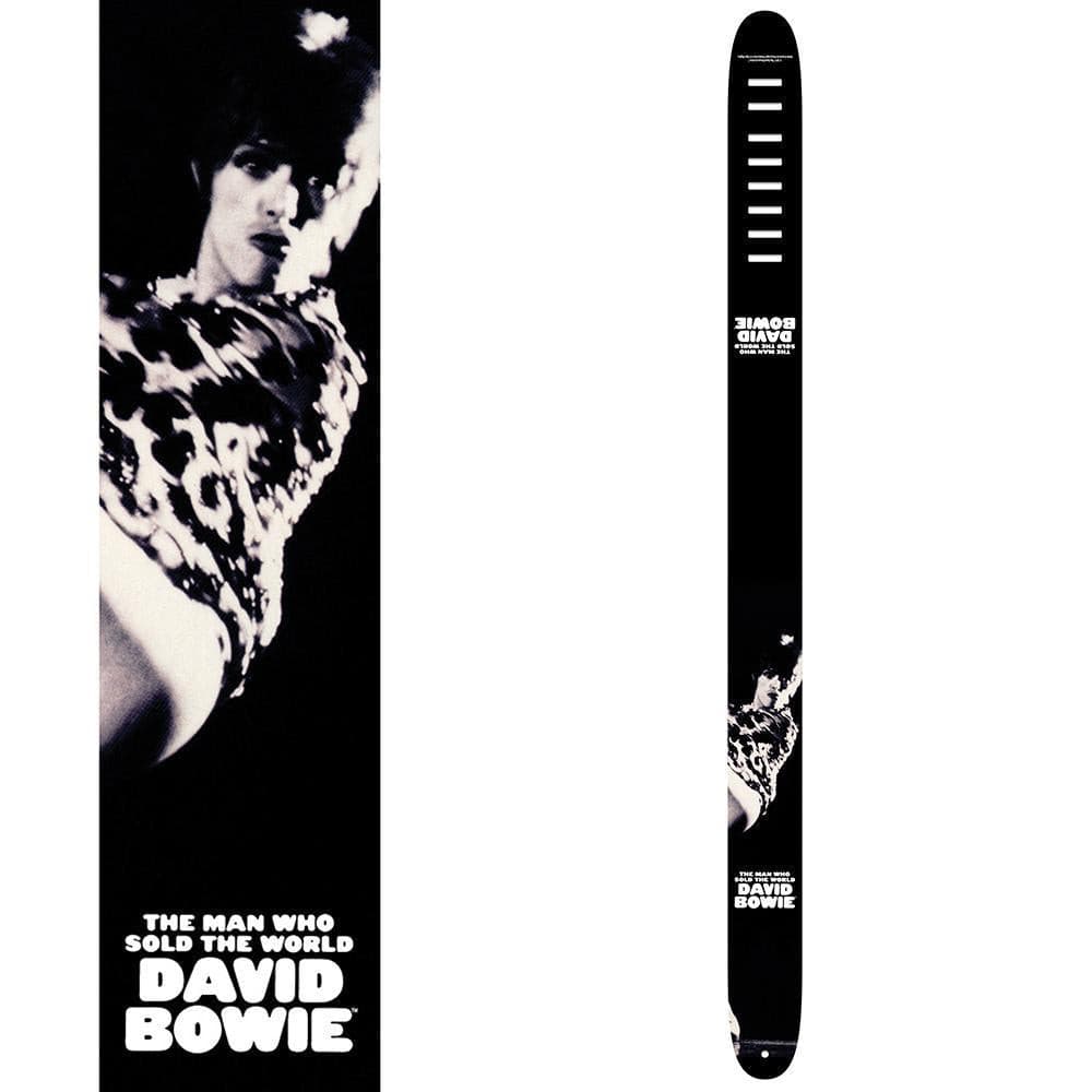 Perri's Leather Guitar Strap ~ David Bowie ~ The Man Who Sold The World, Accessory for sale at Richards Guitars.