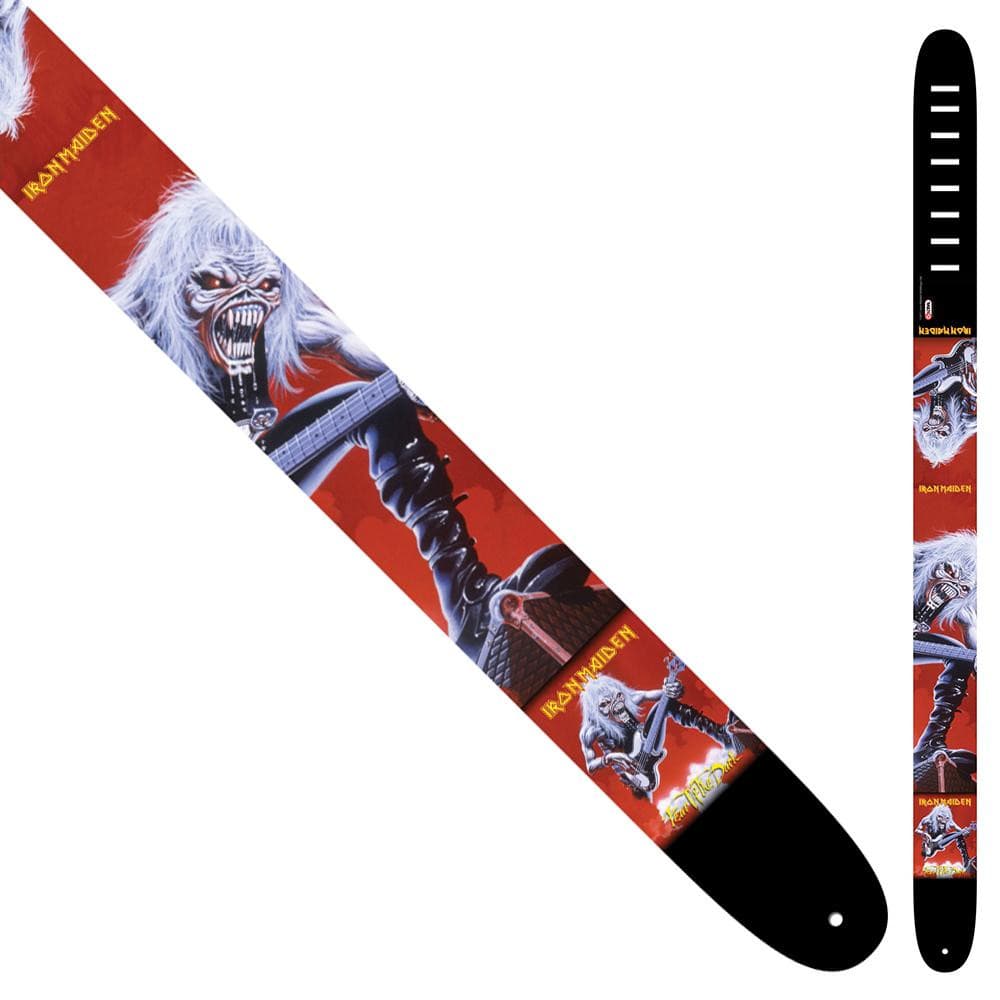 Perri's Leather Guitar Strap ~ Iron Maiden ~ Guitar Man, Accessory for sale at Richards Guitars.