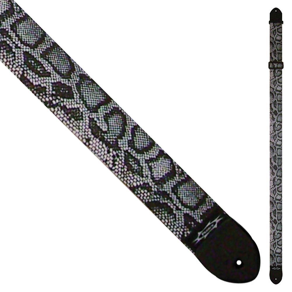 Perri's Polyester/Webbing Guitar Strap ~ Snake Skin, Accessory for sale at Richards Guitars.